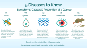 Major diseases in rainy season, casues, symptoms and prevention